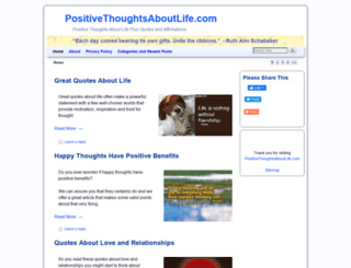 positivethoughtsaboutlife.com screenshot