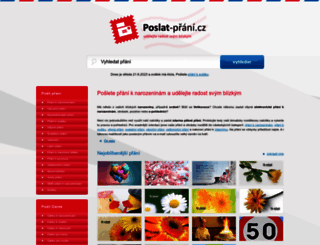 poslat-prani.cz screenshot