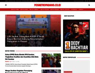posmetropadang.co.id screenshot