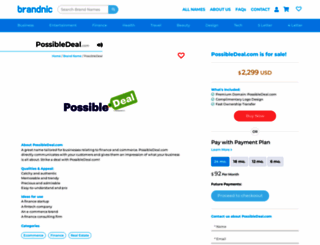 possibledeal.com screenshot
