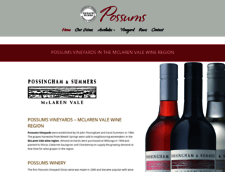 possumswines.com.au screenshot