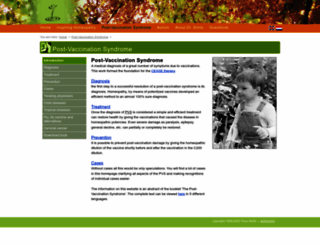 post-vaccination-syndrome.com screenshot