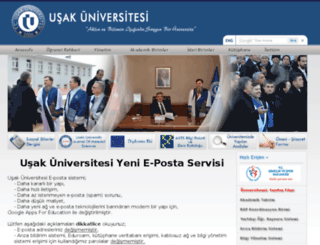 posta.usak.edu.tr screenshot