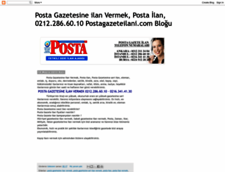 postagazetesineilan-vermek.blogspot.com screenshot