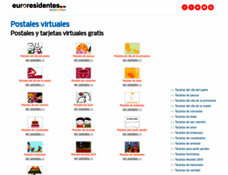 postales.euroresidentes.es screenshot