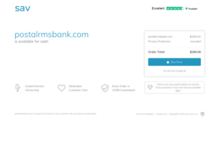 postalrmsbank.com screenshot