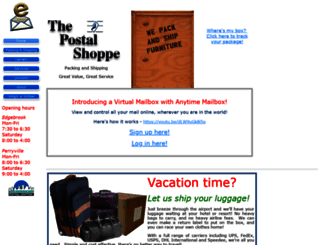 postalshoppes.com screenshot