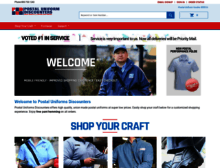 postaluniformdiscounters.com screenshot