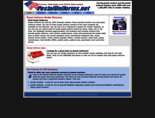 postaluniforms.net screenshot
