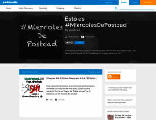 postcad.podomatic.com screenshot
