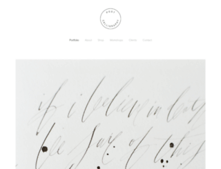 postcalligraphy.com screenshot