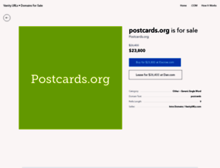 postcards.org screenshot