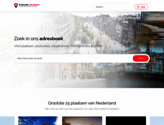 postcode-adresboek.nl screenshot
