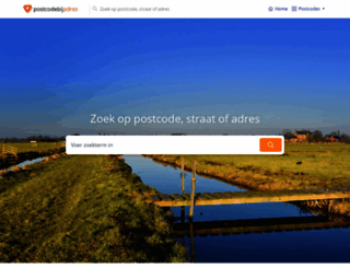 postcodebijadres.nl screenshot
