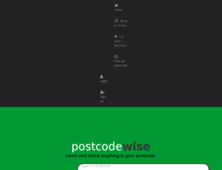 postcodewise.co.uk screenshot