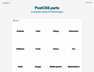 postcss.parts screenshot