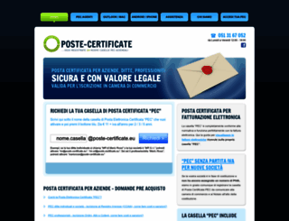 poste-certificate.it screenshot