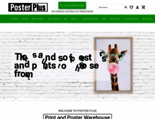 posterplus.com.au screenshot
