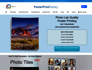 posterprintfactory.com screenshot