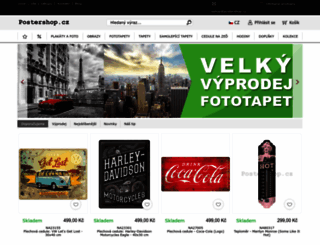postershop.cz screenshot