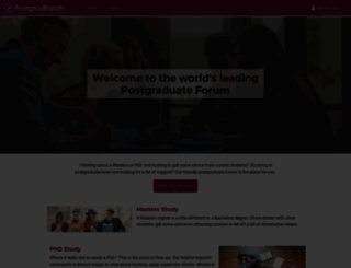 postgraduateforum.com screenshot