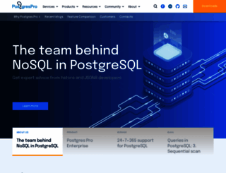 postgrespro.com screenshot
