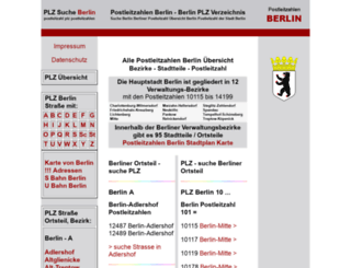postleitzahlen-berlin.com screenshot