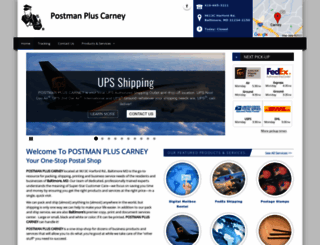 postmanpluscarney.com screenshot