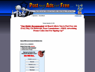postmyadsforfree.com screenshot