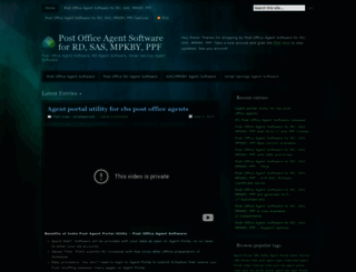 postofficeagentsoftware.wordpress.com screenshot