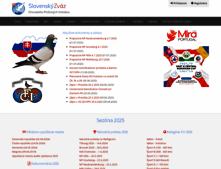 postoveholuby.sk screenshot