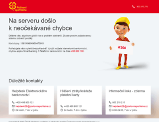 postovnisporitelna.cz screenshot
