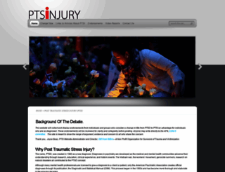 posttraumaticstressinjury.org screenshot