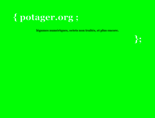 potager.org screenshot