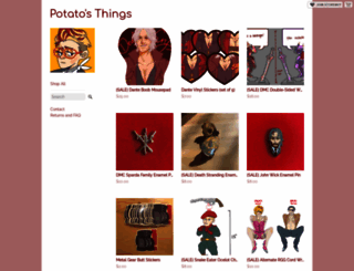 potatocrisp.storenvy.com screenshot