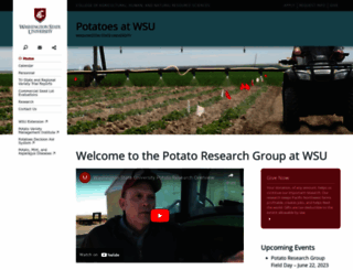 potatoes.wsu.edu screenshot