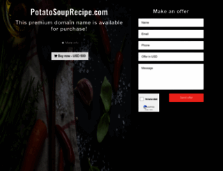 potatosouprecipe.com screenshot