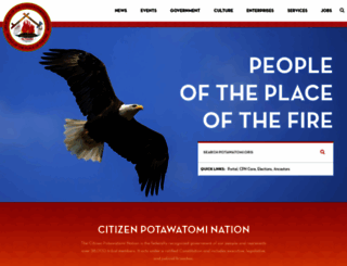 potawatomi.org screenshot