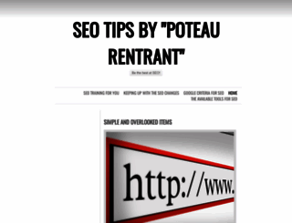 poteau-rentrant.com screenshot