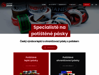 potiskpasek.com screenshot