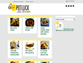 potluck.ohmyveggies.com screenshot