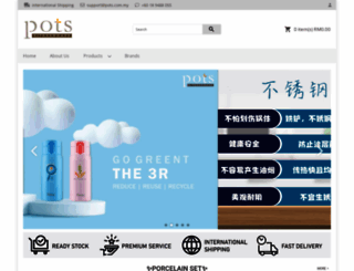 potskitchenware.com screenshot