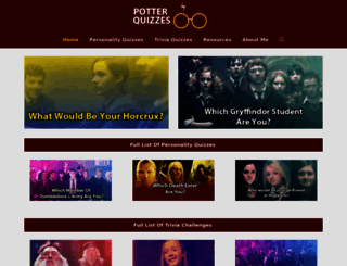 potterquizzes.com screenshot