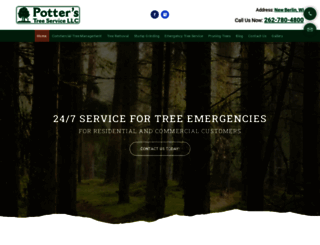 potterstreeservicellc.com screenshot