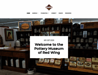 potterymuseumredwing.org screenshot