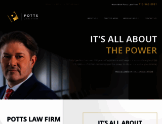 potts-law.com screenshot