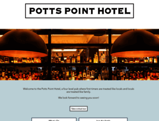 pottspointhotel.com.au screenshot