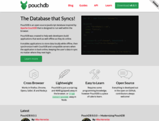 pouchdb.com screenshot