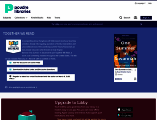 poudreriver.libraryreserve.com screenshot