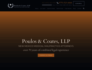 pouloscoates.com screenshot